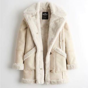 Faux fur winter coat